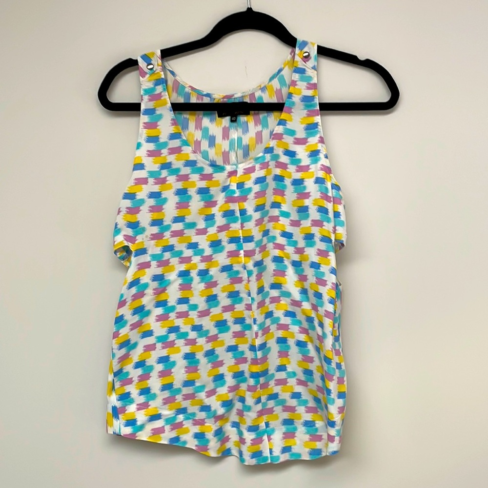 Le Mont St.Michel Multicolor Diamond Cut Out Tank Size Small